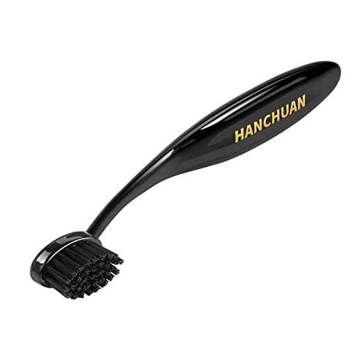 HANCHUAN Precision Styling Brush for Natural Hair - Portable Edge Control and Bristle Brush