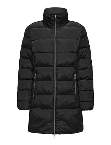 ONLY Onlnewlina Puffer Zip Coat Otw Kta Chaqueta Acolchada, Negro, S para Mujer