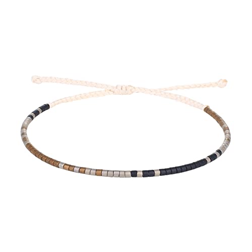 Image of KELITCH Miyuki Friendship Bracelet Boho Seed Beads Women Thin Strand Bracelets Adjustable