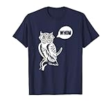 Whom Who Wise Owl Funny English Grammar T-Shirt