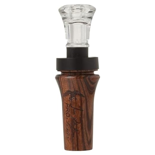 Duck Commander Jase Robertson Pro Series Duck Call, Tiger Wood- Double Reed Makes Piercing High To Raspy Low Tones, Duck Hunting Realistic Sound Mouth Call, Duck Dynasty