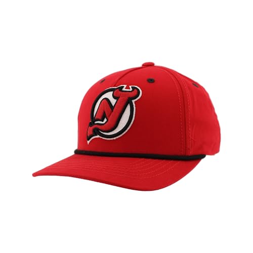 New Jersey Devils NHL Officially Licensed Rope Hat Snapback Memento Team Color