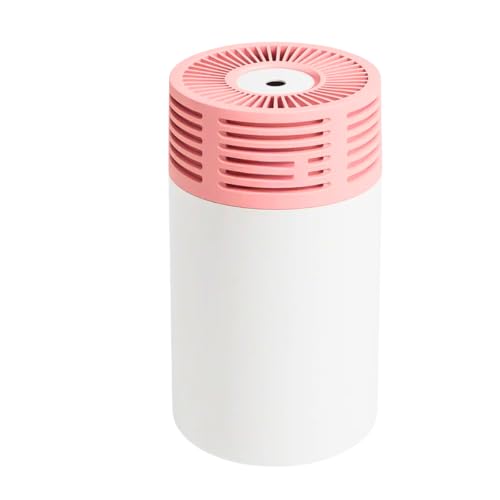Umidificador de Ar Mini Difusor de Ambiente 300 Ml Aromas Portátil Ultrassonico Veicular Aromatizador USB LED para Carro Mesa (ROSA)