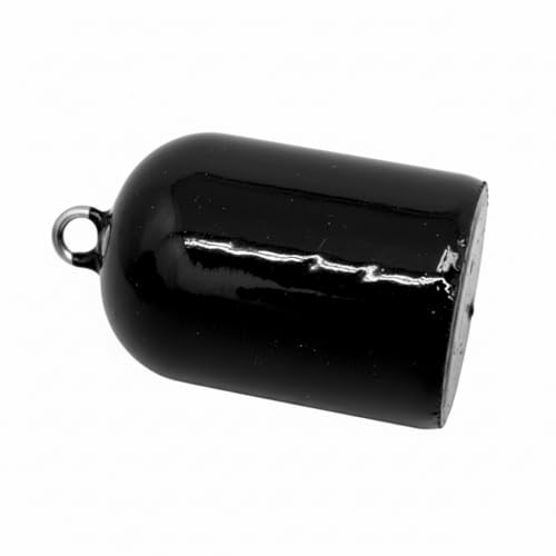 Deep Drop Weights - Offshore Fishing (Black Vinyl, 1 lbs)