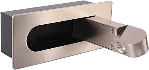 Applique Murale Minimaliste, Lampe Chevet, Lampe Lecture, Spot Mural encastré à LED, tête lit réglable, luminaire Nuit Chambre à Coucher, hôtel, lit