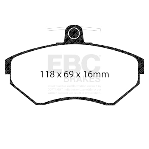 Image of EBC Brakes Yellowstuff 4000 Series Street DP41112R to Fit SEAT,AUDI,VOLKSWAGEN