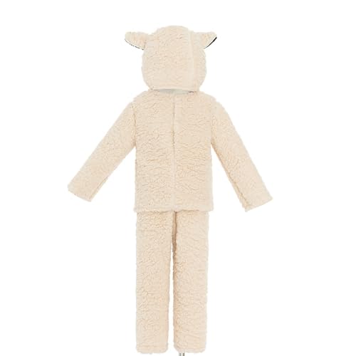 Disfraz infantil de oveja beige XL miniatura 5