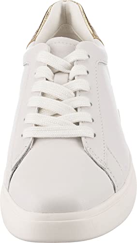 kate spade new york Women's Lift Lace Up Sneaker, Optic White/Pale Gold, 84