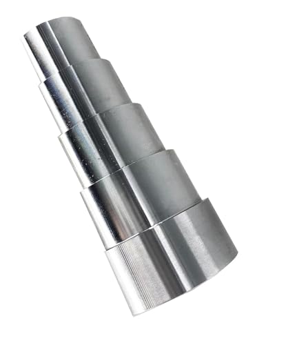 Bloque de calibración para medidor de espesor ultrasónico con 5 pasos de 0.100 a 0.500 pulgadas en acero 1018 miniatura 5