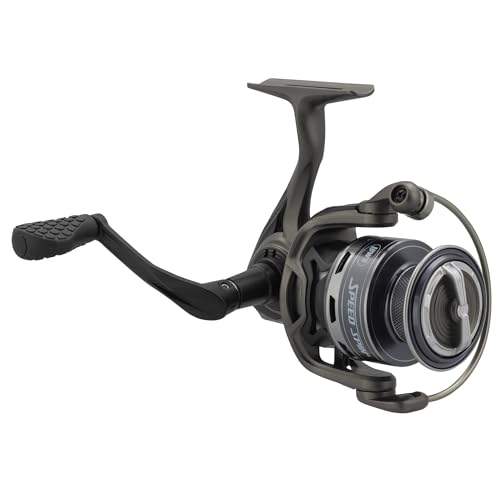 Lews Speed Spin Spinning Fishing Reel, 6.2:1 Gear Ratio, Right or Left-Hand Retrieve, Graphite Frame, Premium 10 Stainless Steel Ball Bearings (Clam Package)