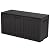 Esmlada Deck Box, 72 Gallon Resin Indoor and Outdoor Storage Boxes Waterproof for Garden Tools, Pool Accessories Storage Bench, Patio Furniture and Cushions with Lockable Lid, Black