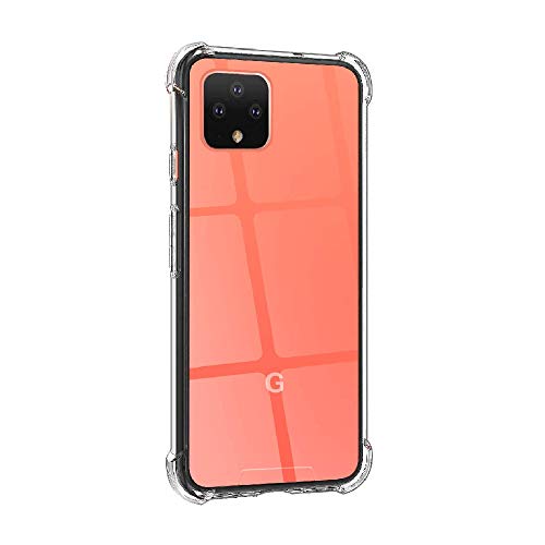 Image of Solimo Thermoplastic Polyurethane Mobile Cover Soft and Flexible Shockproof Back Case with Cushioned Edges for Google Pixel 4 (Transparent)