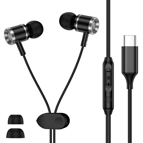 Samsung Earbuds USB C in-Ear Wired Headphones for Samsung Galaxy A17 A16 A36 S25 FE Ultra A35 A56 A26 S24 S23 Galaxy Bud, Type C Ear Buds Earphones USBC Earbuds Wired for Google Pixel 10 Pro XL/Fold