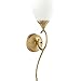 Quorum 544-1-80 One Light Wall Mount, Brass-Antique
