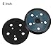 2 Pack 5 Inch 5 Hole Rubber Sander Pad for Porter Cable 333/334 Series Random Orbit Palm Sanders for Home Renovation, Auto Detailing and Industrial Use