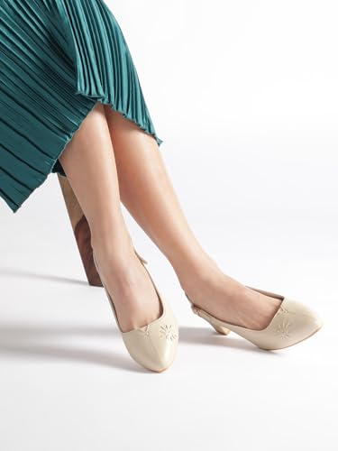 Image of Marc Loire Women's Pointed Toe Block Heel Pumps Shoes for Party, Office and Formal Occasions