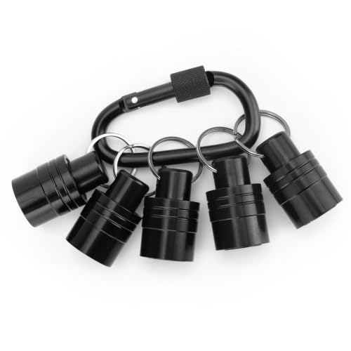 SUNJOYCO SDS Bit Holder Keychain: 5PCS 3/8" Rotary Hammer Drill Bits Holder