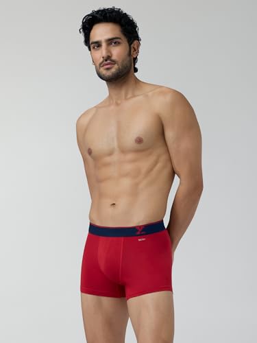 Image of XYXX Men's Super Combed Cotton Trunks| Regular Fit, Odour-Free, Anti-Roll No-Marks Waistband Underwear for Man