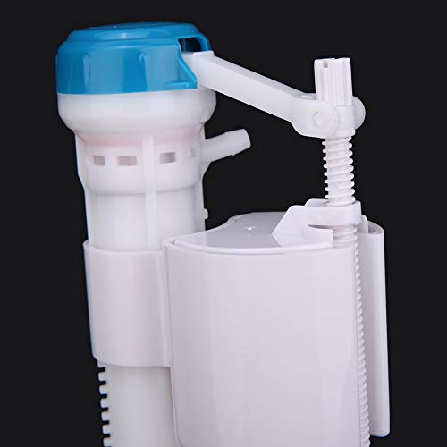 Toilet Inlet Valve, Toilet Push Button Fill Valve Dual Flush Cistern Syphon Bathroom Blue+White Uk G1/2(4 Points Plastic Pipe Inlet Valve) #TOP5