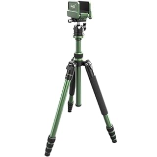 HUNTPAL Hunting Tripod Shooting Stick Gun Rifle Rest with Height Adjustment Center Column & Detachable Leg, Shotgun/Crossbow 19"-65" Shooting Stand Biopod Monopod