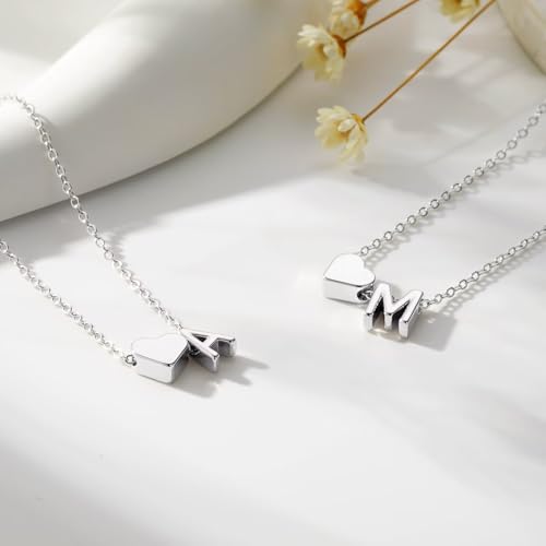 Image of M MOOHAM Easter Gifts for Kids Teens Girls - 14K-Gold-Plated Heart Initial A-Z Bracelets for Women Girl Dainty Gold Bracelets Birthday Easter Basket Stuffers Gifts for Women Teenage Girls Kids Teens