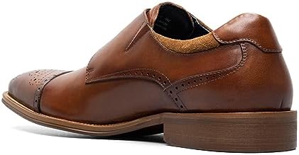 STACY ADAMS Men's, Mathis Cap Toe Monk Strap Cognac | Image 4