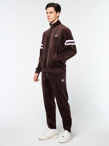 Sergio Tacchini Men's Ostuni Velour Track Jacket- Java4