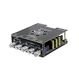 HIFIDIY LIVE AS21 TPA3255 Bluetooth 5.2 2.1 Channel Subwoofer Power Amplifier Board 300WX2+600W REBLE Bass Note Tuning AMP DC19V-50V