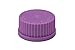 Chemglass CLS-1480-17 Polypropylene Solid Cap with GL-45 GPI Thread, Purple (Pack of 10)