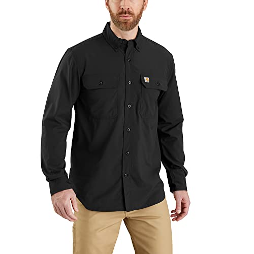 Carhartt Force Relaxed Fit Lightweight Long- Sleeve Shirt Black