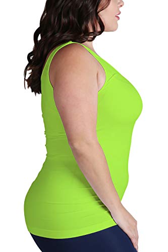 NIKIBIKI Women Seamless Premium Classic Tank Top, Made in U.S.A, Plus Size2