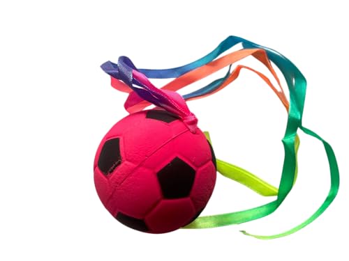 Fotboll, fidget-spinner, anti-stress-leksak med färgglada band (rosa)
