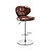 Bar Stołek Bar Krzesła Podnośnik High Stool Nowoczesny Minimalistyczny Bar Oparcie Stołek Czarny Brązowy (Color : Brown)