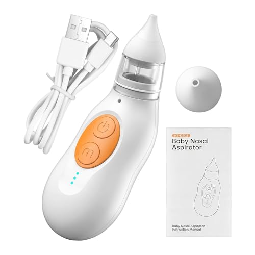 Aspiradora nasal para aspiradora nasal eléctrica – Mosca silenciosa para guardería, guardería, hogar, viajes, exterior, hospital, ducha y ducha