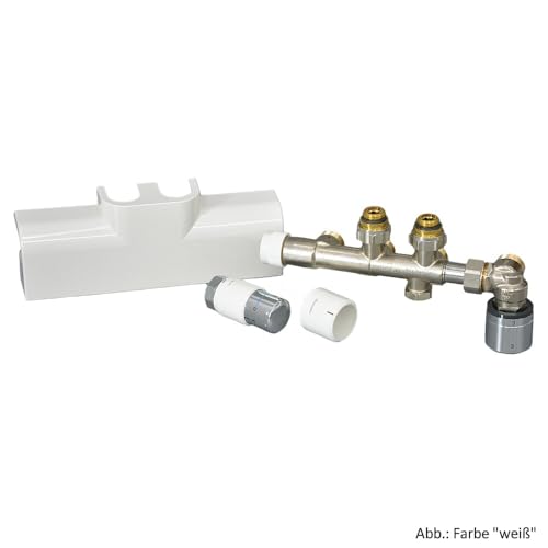 Preisvergleich Produktbild Oventrop Badheizkörper-Anschluss-Set Eck f Kombination m Flächenheizung we