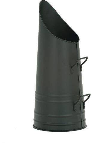 Black Steel Coal Hod with Handle - 21.25 inch