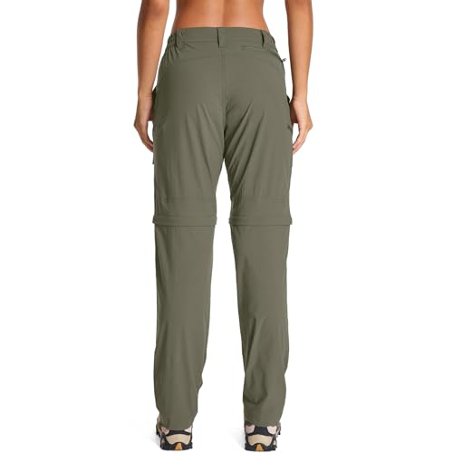 Womens Hiking Pants Convertible Quick Dry Stretch Lightweight Zip Off Outdoor Safari Pants with Cargo Pockets2