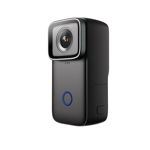 4K HD�A�N�V�����J����5M�{�f�B�h���g�ѐ��~�j�J����154°FOV�Y�[�������Y2.4G WiFi�X�|�[�c�J��Vlog�p �摜���N��(Black)