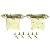 Schrankscharnier-Set mit antikem Metall-Finish, Overlay-Verschluss, antikes Metall, Schranktür-Set für Küchenschränke, Unterputzmontage