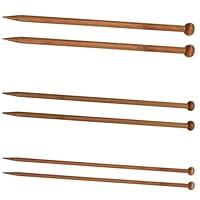 Knitting Needle Set, 3pcs Bamboo Knitting Needles for Beginners, Lightweight, Eco-Friendly, Comfortable, Durable
