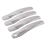 Compatible For VW Golf 4 Jetta4 Mk4 Passat B5 Bora Polo Skoda Octavia 4pcs Stainless Steel Chrome Door Handle Cover