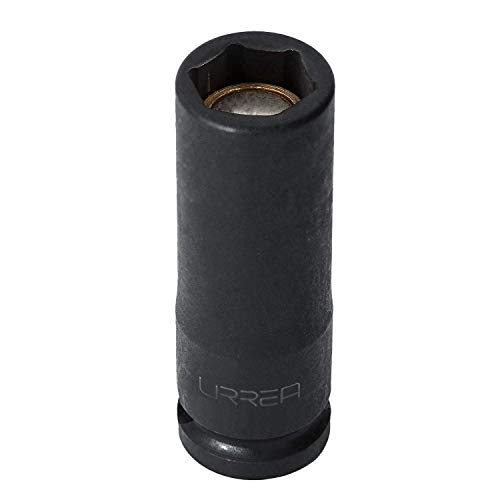 Urrea Deep Impact Socket - 7/16" 6-Point Magnetic Socket With 3/8" Drive & Black Oxide Coating - 7714Hm #TOP20