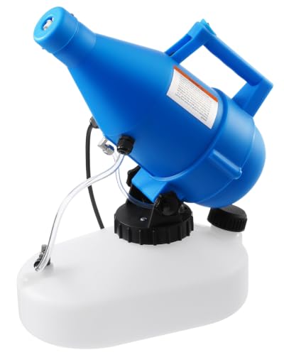 4.5L Electric Fogger Machine 1400W Portable Sprayer with 30ft Spray Distance & Adjustable Nozzle for Applying Cleaning Solutions in Home Hotel School Yard and Large Indoor Outdoor Rooms