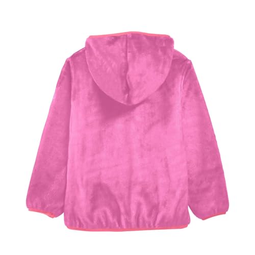 GuoChe Hot Pink Big Girls Jackets With Sherpa Lining2