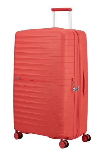 American Tourister Fastforward Expandable Hardside Luggage with Spinner Wheels, Sunset Coral, Large