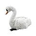 Peluche, Cygne Réaliste Animal en Peluche Poupée en Peluche Enfants Jouet Bureau à Domicile Décoration De Bureau Blanche
