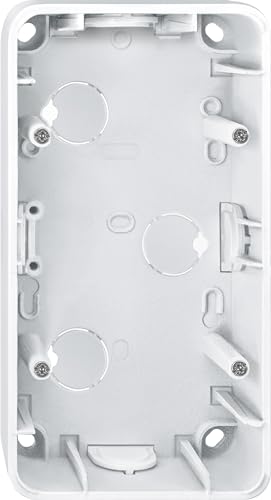 Merten 519219 Aufputz-Gehäuse, 2fach, polarweiß glänzend, 1-M, ATELIER-M