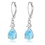 Z-Larimar leverback earrings