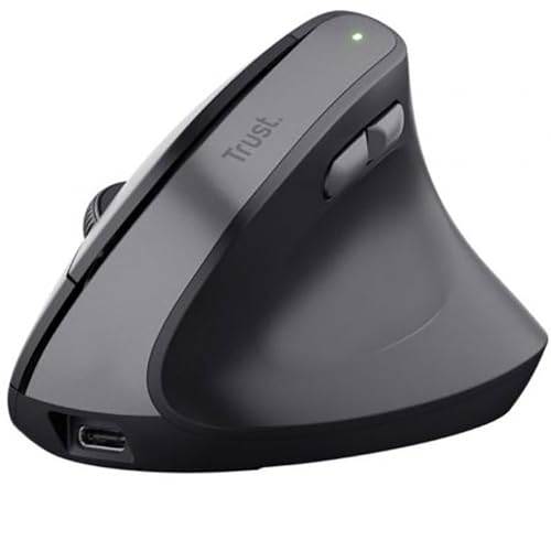 RATON OPTICO WIRELESS ERGONOMICO VERTICAL TM-270 NEGRO TRUST