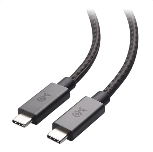 Cable Matters Braided Long USB C Cable 10 ft with Fast Charging, Up to [100W Charging, 480Mbps Data Transfer], No Video Support, Black, USB C Charger Cable Compatible with MacBook Pro, PS5 Controller